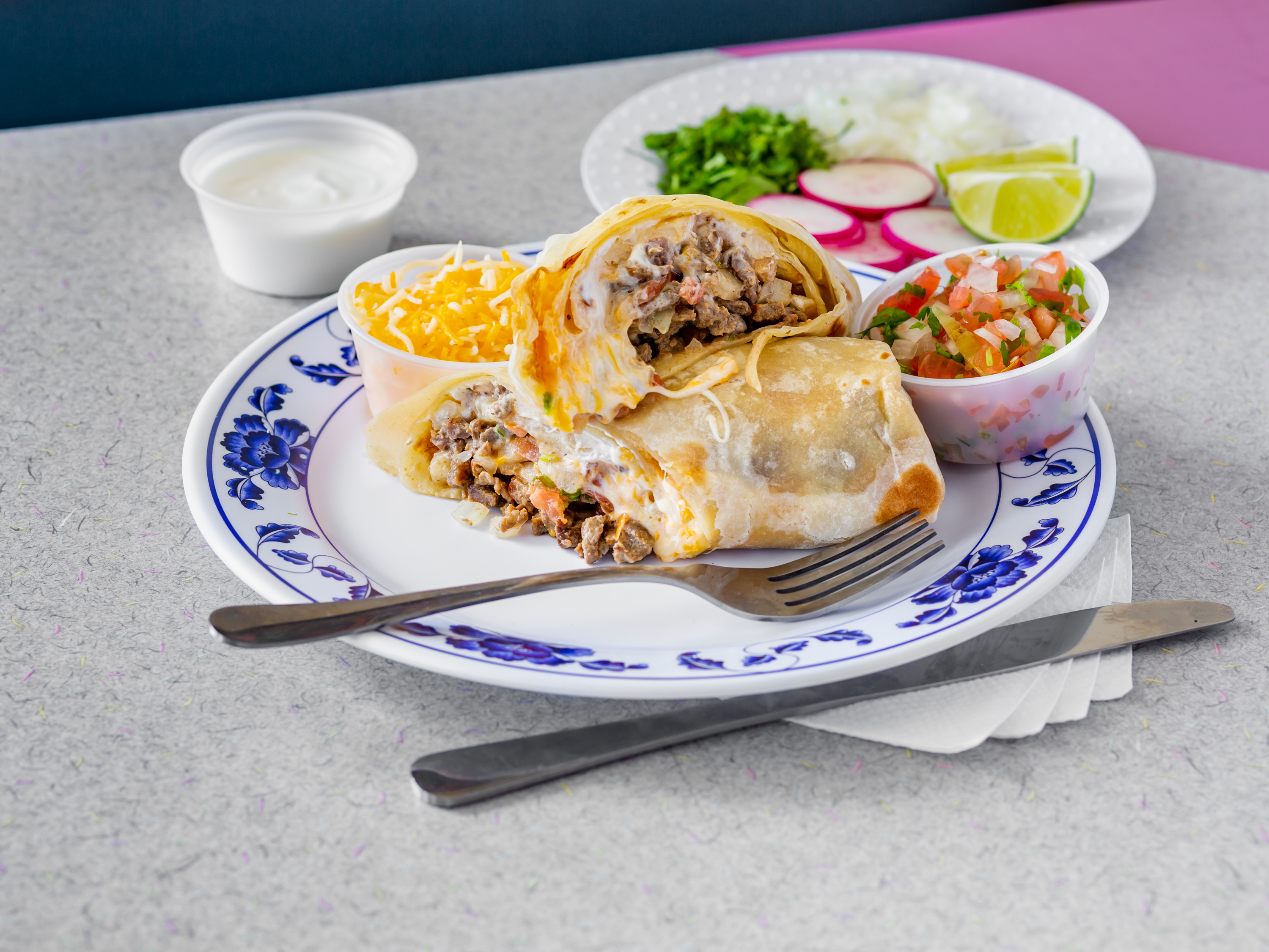 Order California Burrito food online from Alfredo Mexican Food store, los angeles on bringmethat.com