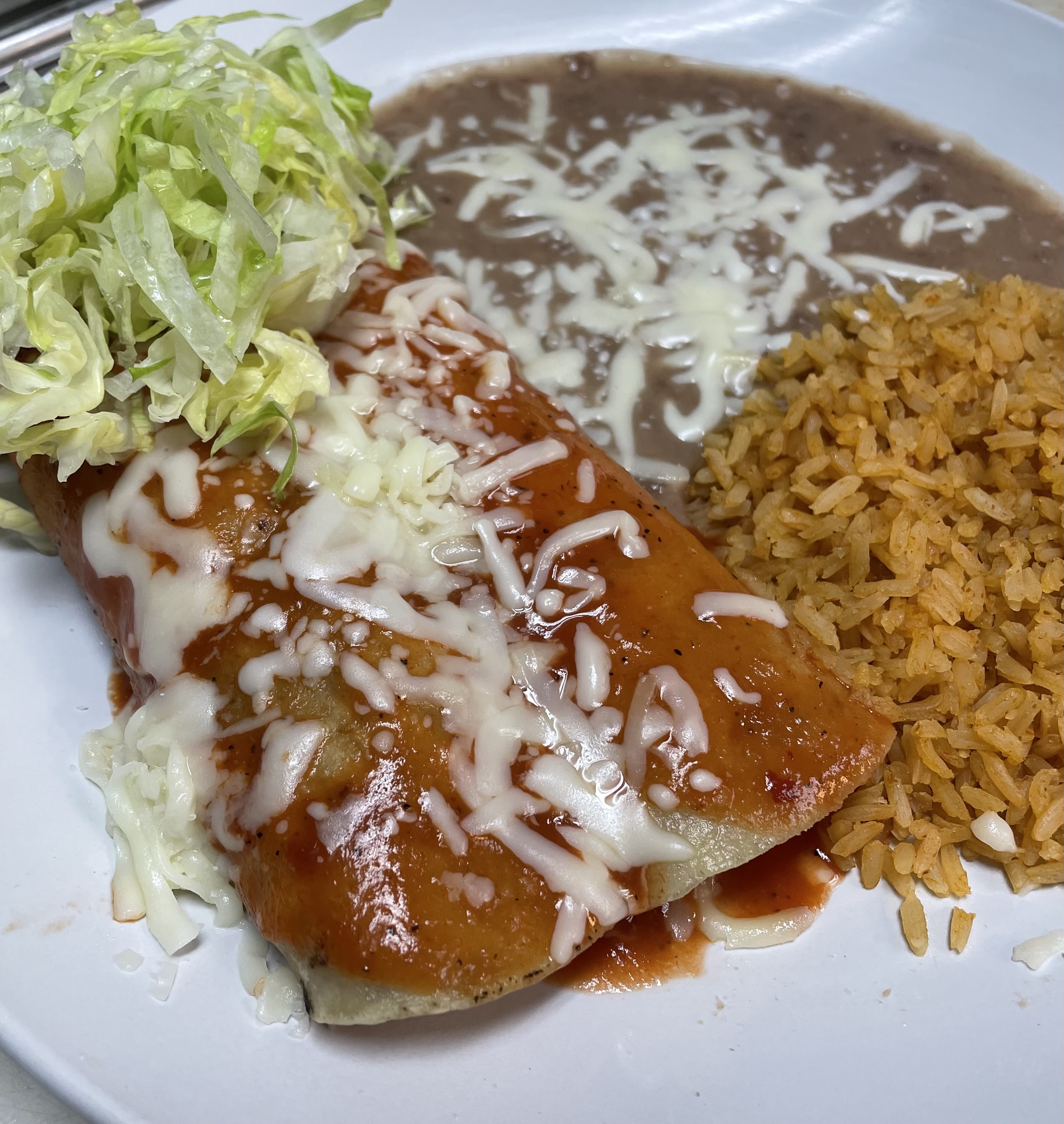 Order 3. Two Cheese Enchiladas food online from Los Cuates store, Raleigh on bringmethat.com