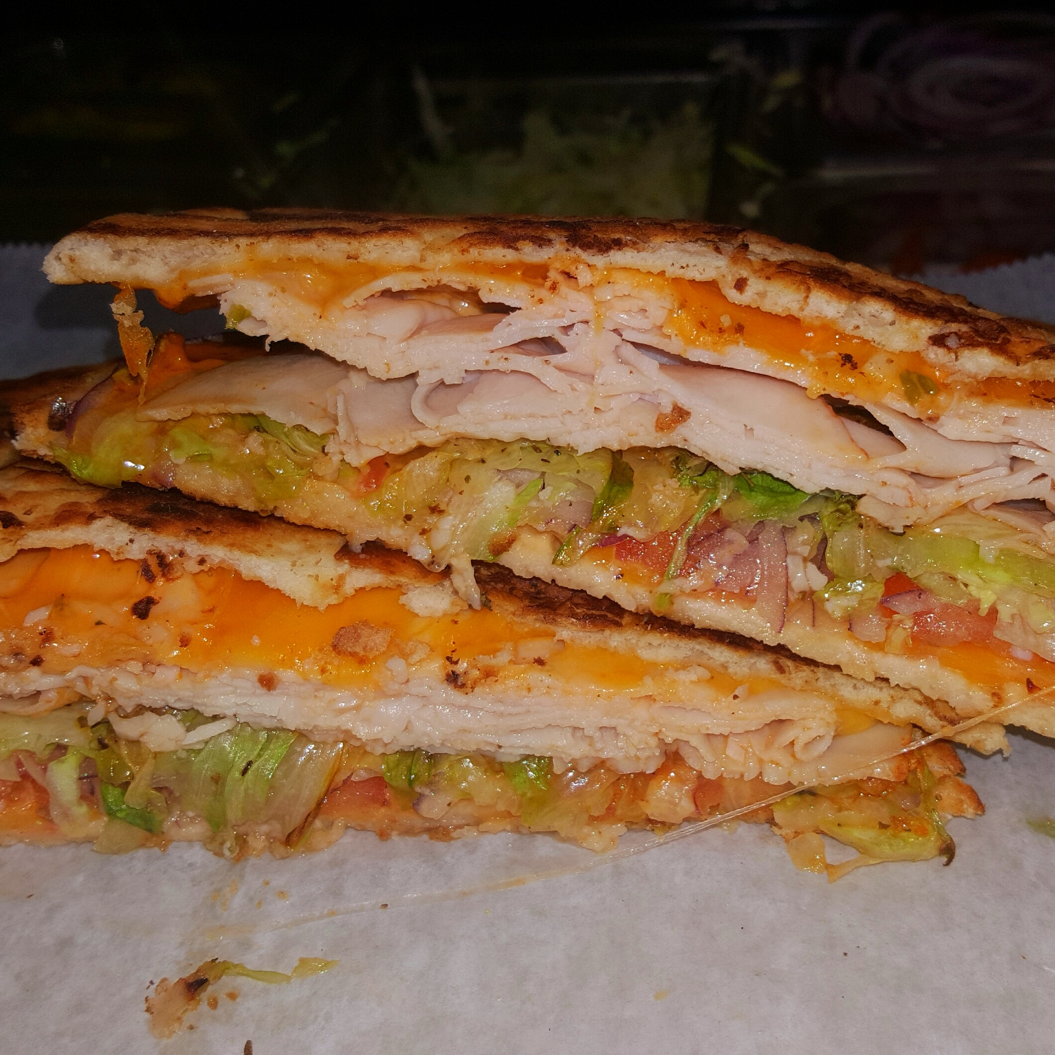 Order Turkey chipotle panini food online from Super hero sub shop store, Jersey City on bringmethat.com