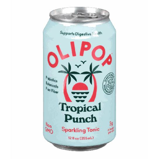 Order Oli Pop Sparkling Tonic - Tropical Punch food online from IV Deli Mart store, Goleta on bringmethat.com