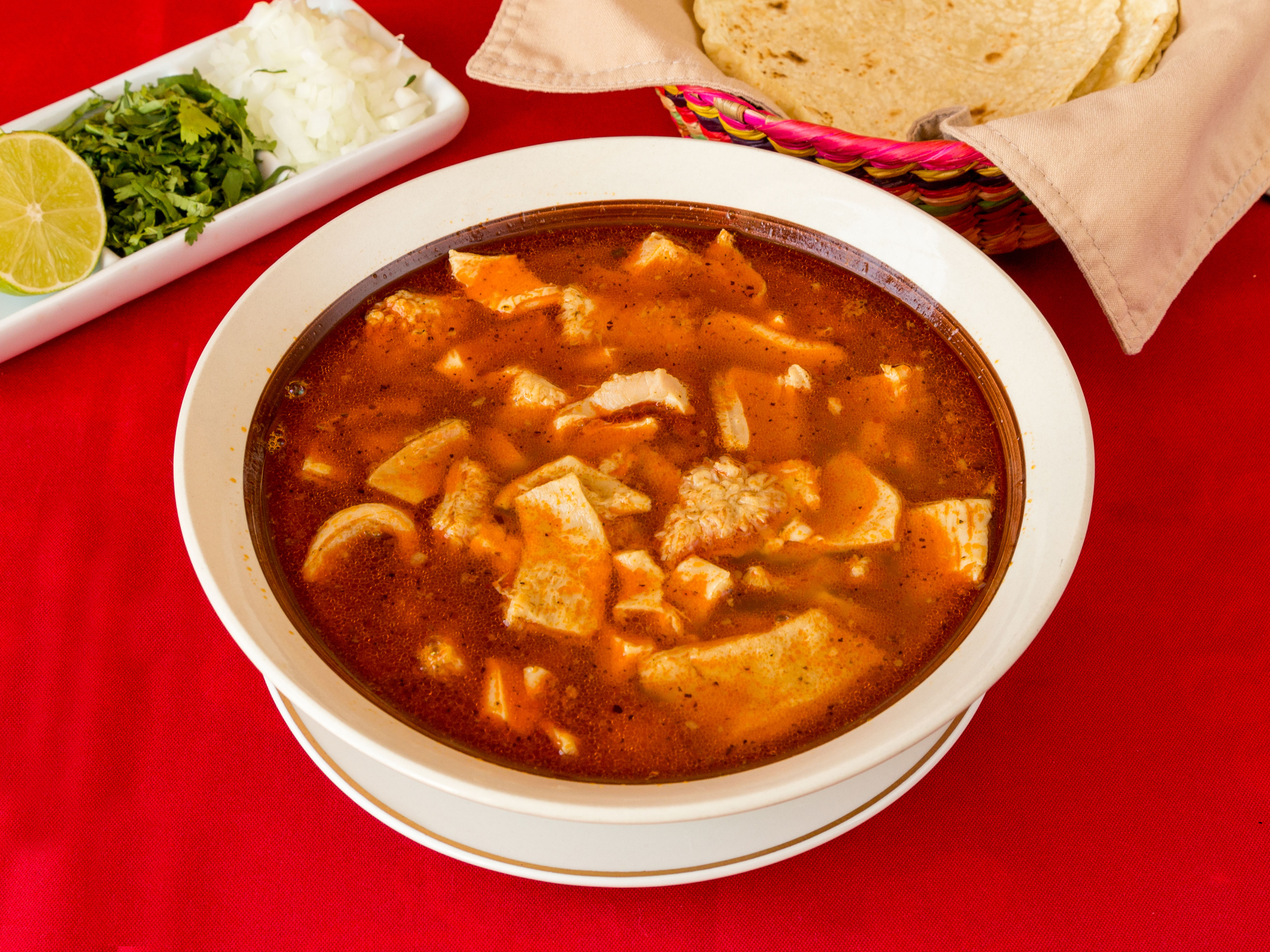 Order Menudo Rojo food online from Gayosso's Mexican Food store, Phoenix on bringmethat.com