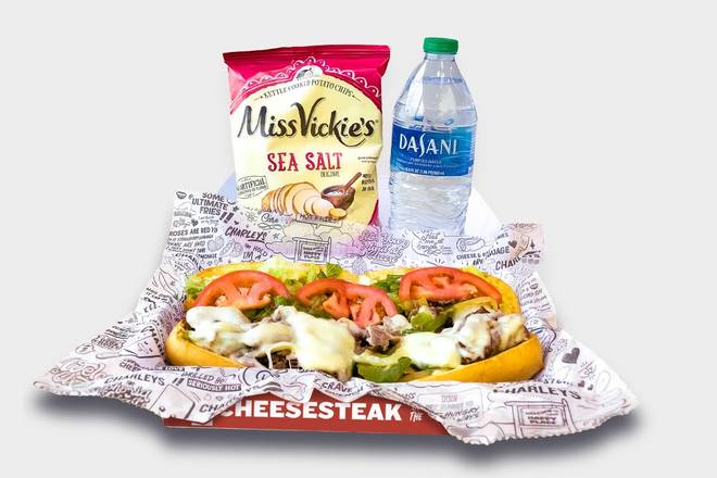 Order Steak Cheesesteak Boxed Meal food online from Charleys Cheesesteaks store, Fort Worth on bringmethat.com