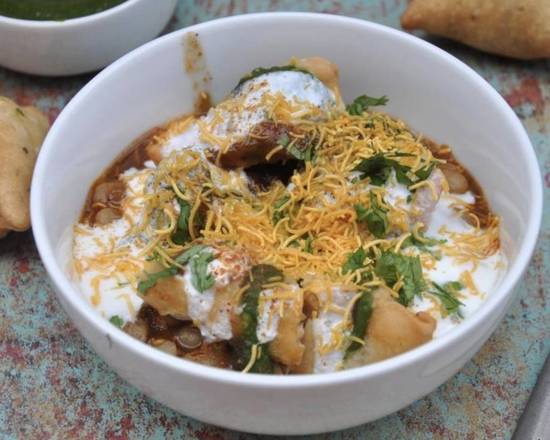 Order Samosa Chaat food online from Mint - LI store, Garden City on bringmethat.com