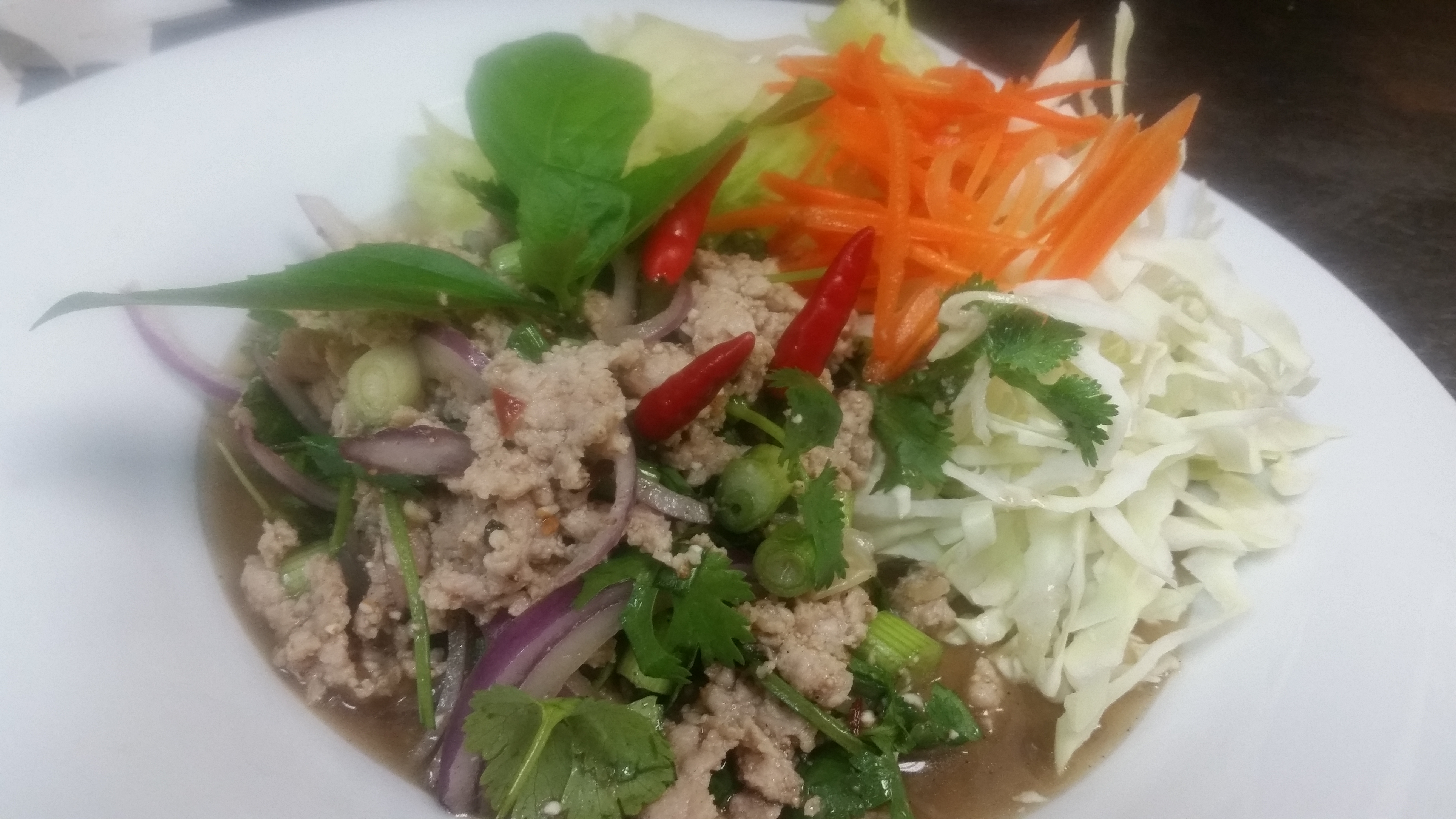 Order Laab Salad food online from Thai House store, Kansas City on bringmethat.com