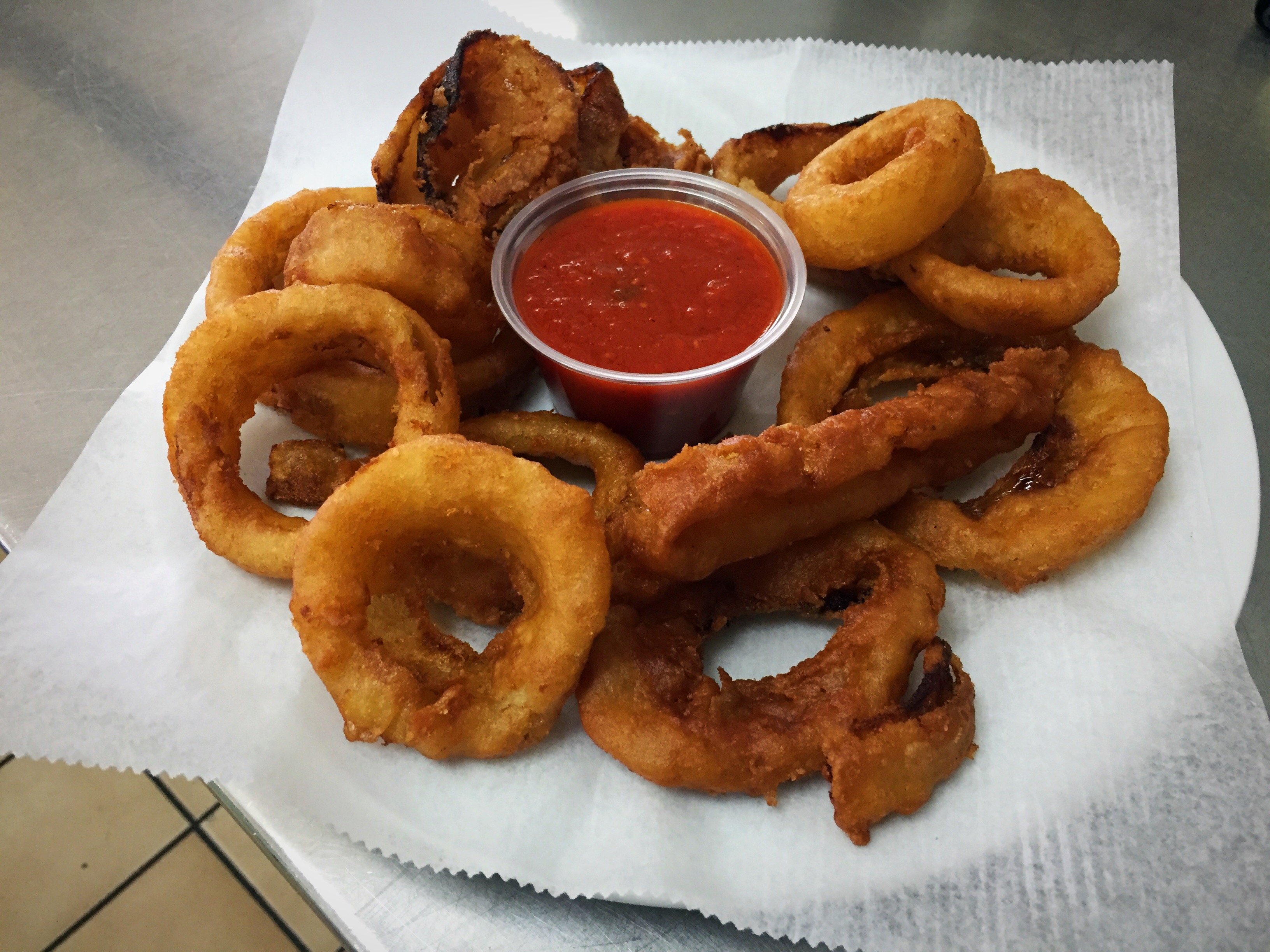 Order Onion Rings food online from Healthy Garden & Gourmet Pizza store, Moorestown on bringmethat.com