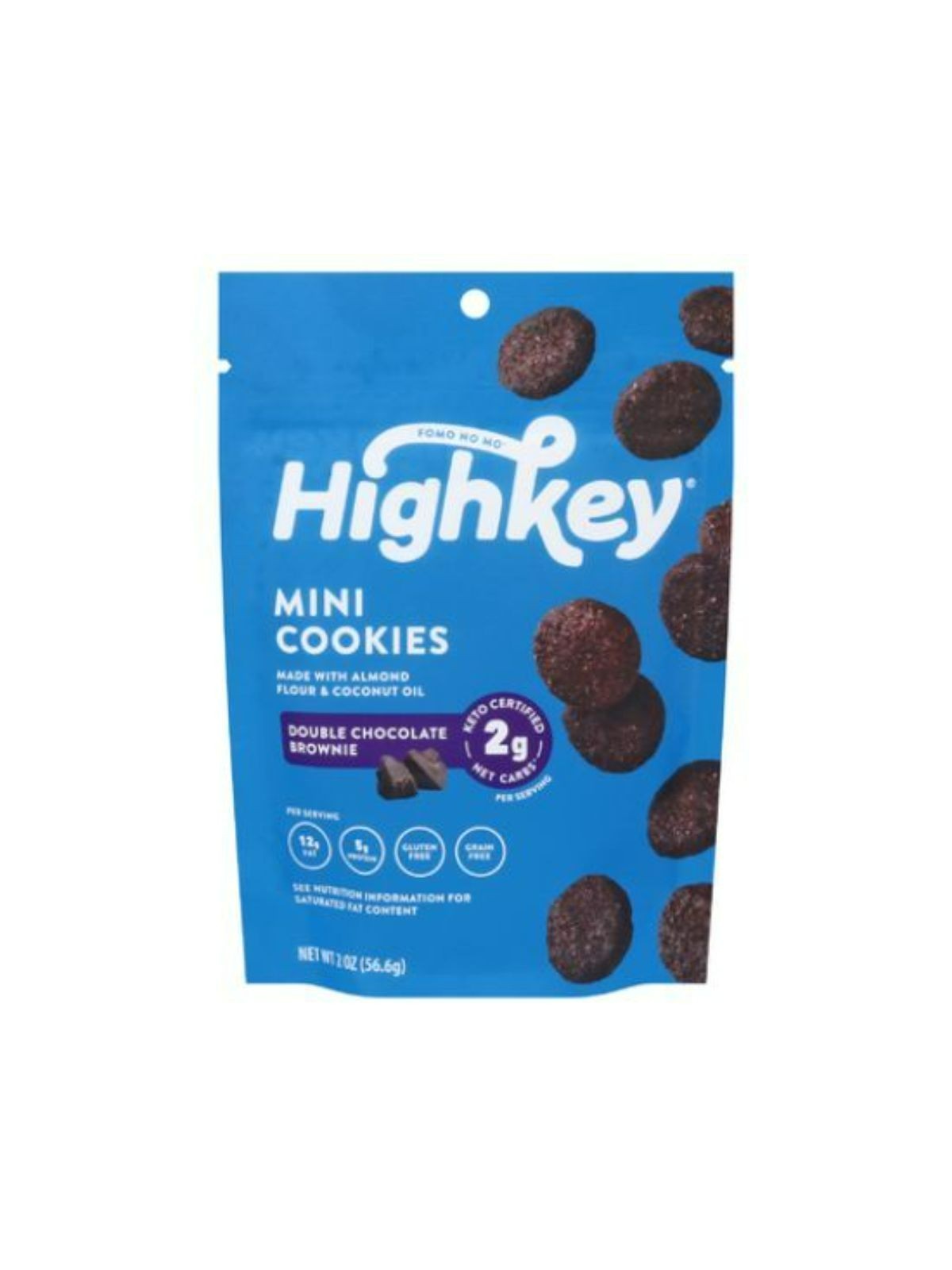 Order Highkey Double Choc Brownie Mini Cookies (2 oz) food online from Stock-Up Mart store, Houston on bringmethat.com