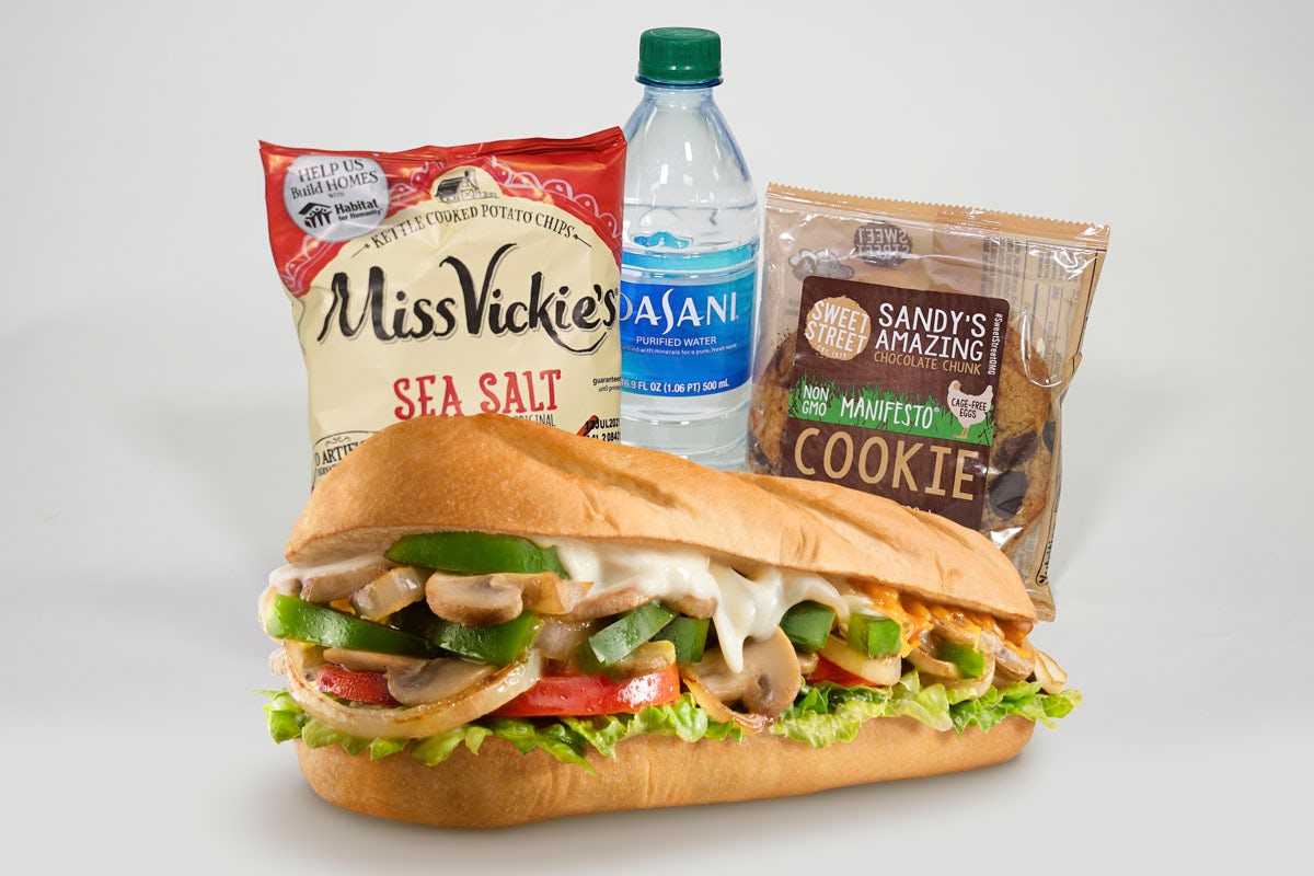 Order Veggie Cheesesteak Boxed Meal food online from Charleys Cheesesteaks store, Melbourne on bringmethat.com