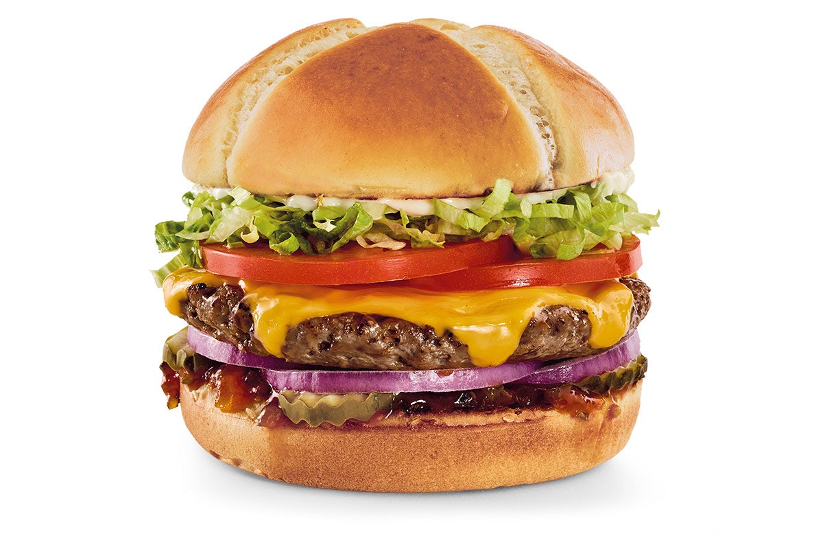 Order NEW! The Impossible™ Cheeseburger food online from Red Robin store, Mechanicsburg on bringmethat.com
