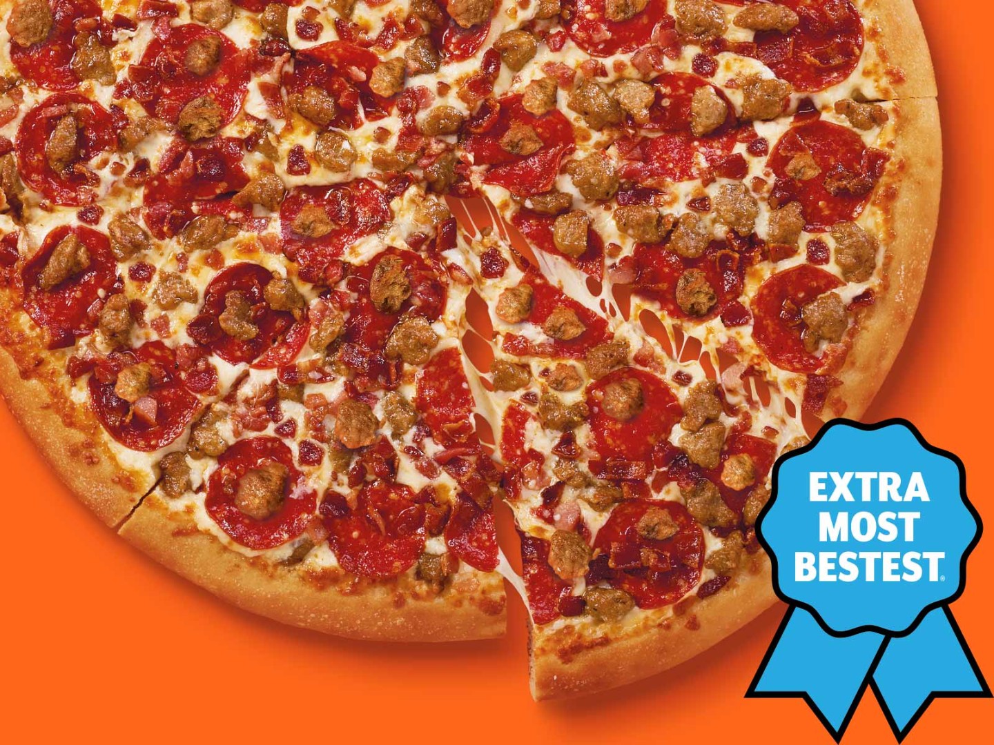 Order Extra Most Bestest 3 Meat Treat Pizza food online from Little Caesars Mt Eden store, Bronx on bringmethat.com
