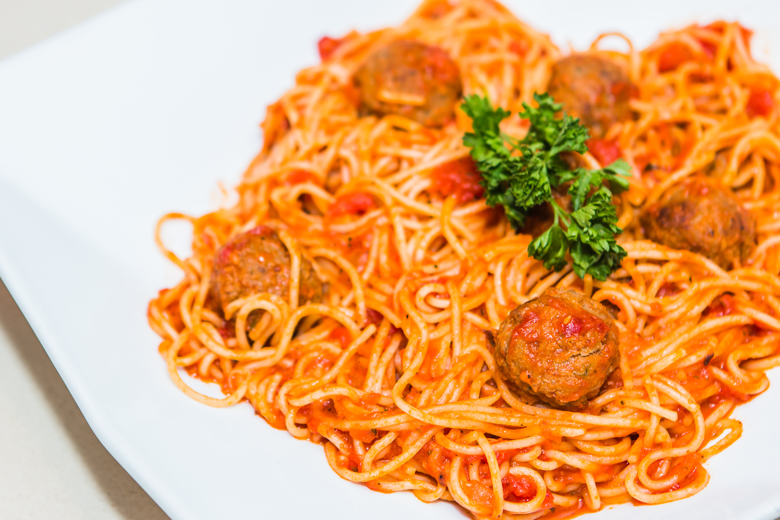 Order Spaghetti and Meatballs food online from Panini Pizza & Italian Kitchen store, West Hollywood on bringmethat.com