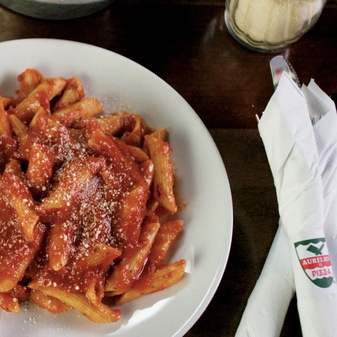 Order Mostaccioli - Serves 1-2 food online from Aurelio Pizza store, Fishers on bringmethat.com
