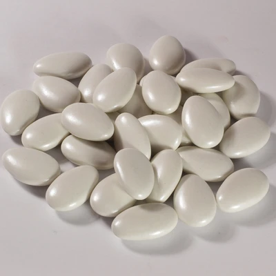 Order White almond shaped chocolates food online from Nut House Co store, Bridgeview on bringmethat.com