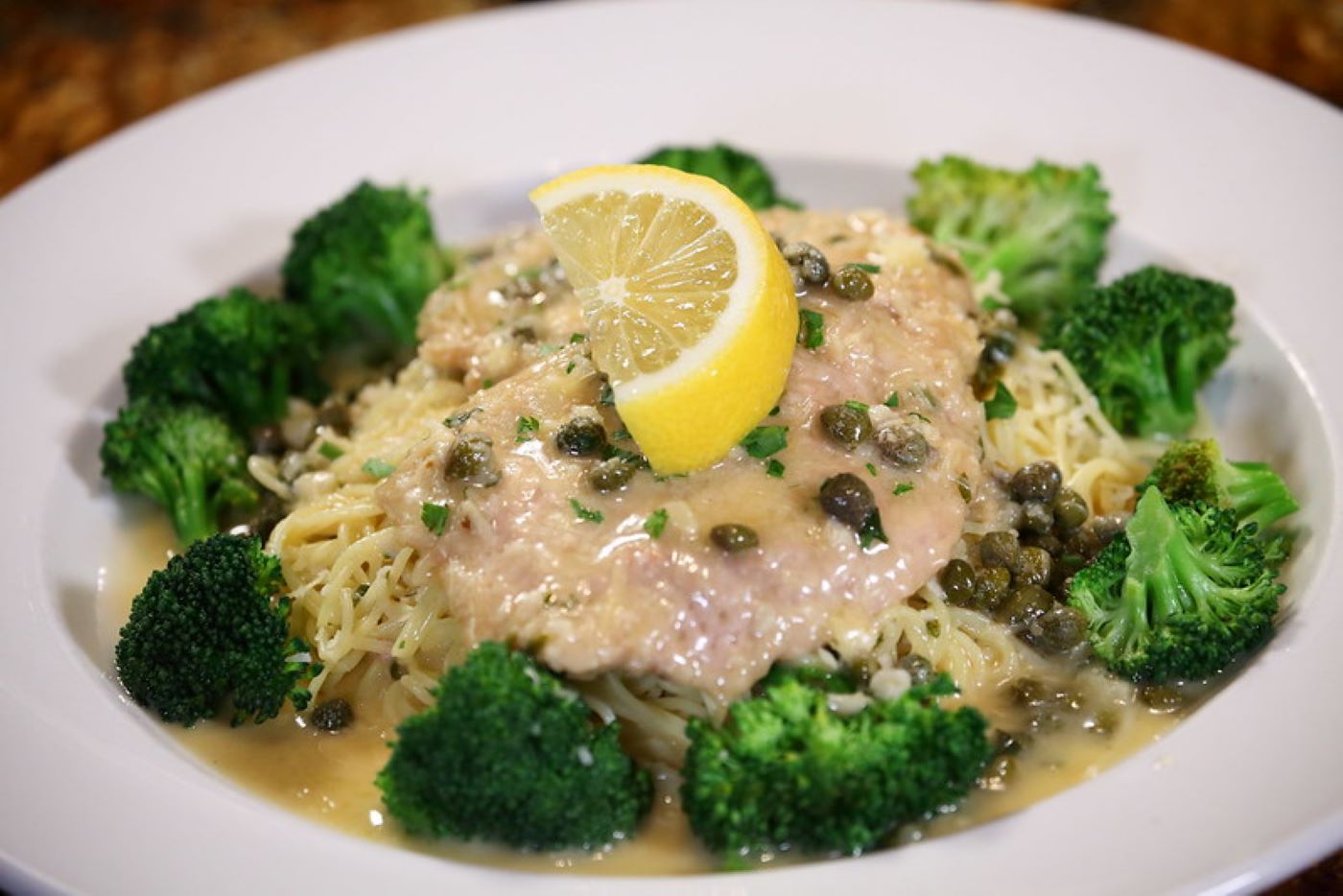 Order Chicken Piccata food online from Skipolini Pizza store, Folsom on bringmethat.com
