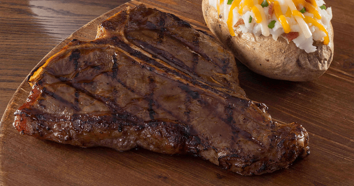 Order T-Bone Steak food online from Colton Steakhouse & Grill store, Collinsville on bringmethat.com