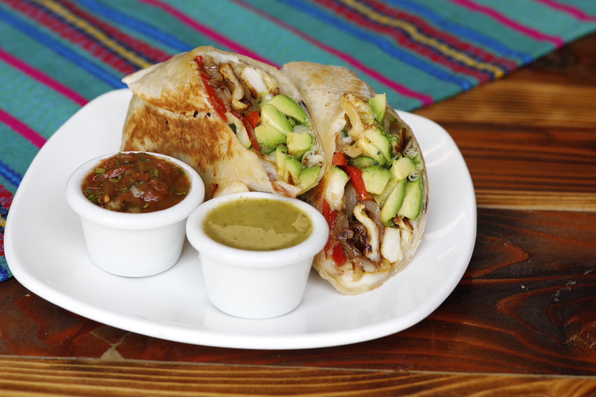 Order Grilled Chicken Avocado Wrap food online from Cafe Guatemalteco store, San Francisco on bringmethat.com