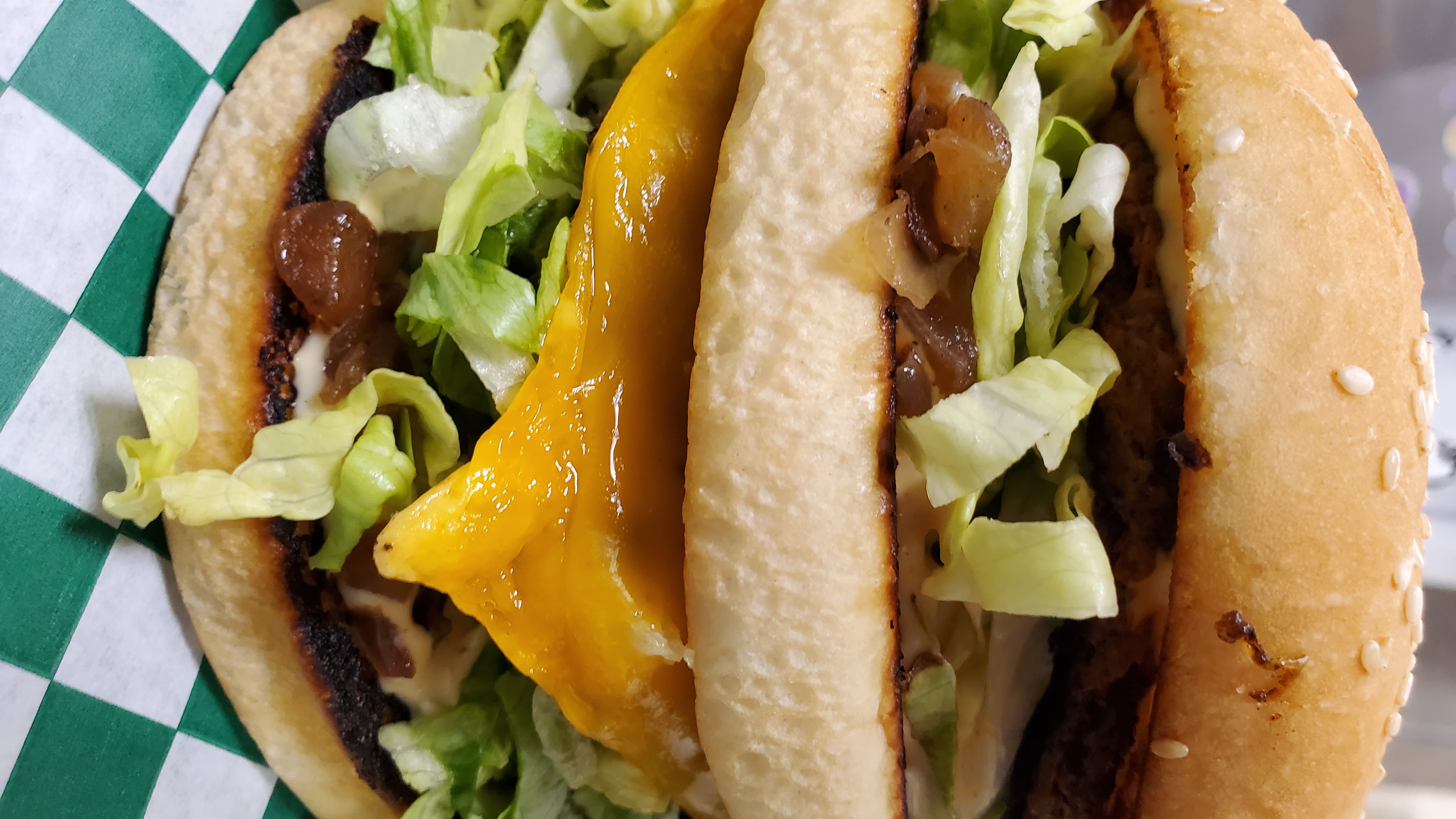 Order Mac-Zaddy Burger Combo food online from Veg & Go store, Riverside on bringmethat.com