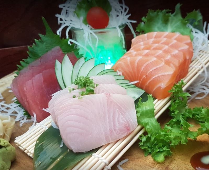 Order Tri-Color Sashimi food online from Sushi Soba store, Old Greenwich on bringmethat.com