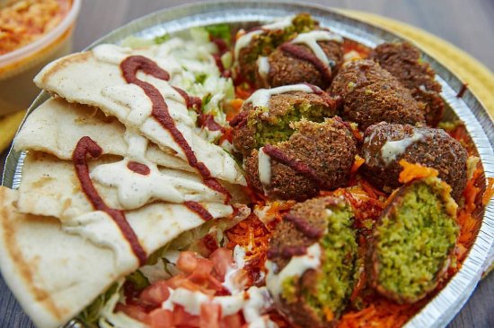 Order Falafel Over Rice Plate food online from The Casbah Halal store, New York on bringmethat.com
