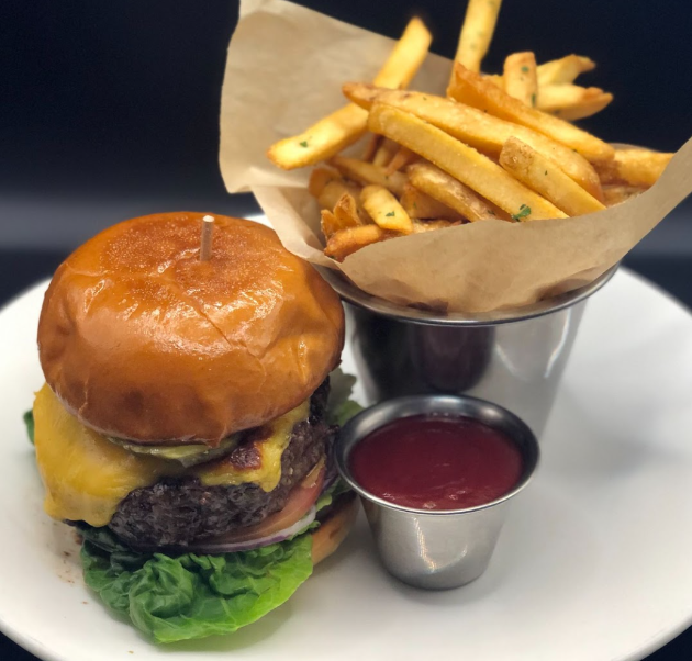 Order The Great American Cheeseburger food online from TAPS Fish House & Brewery store, Brea on bringmethat.com