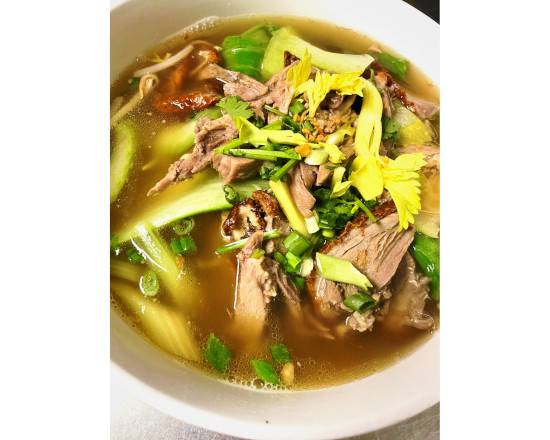 Order Duck and Egg Noodles Soup food online from Exotic Thai store, Burbank on bringmethat.com