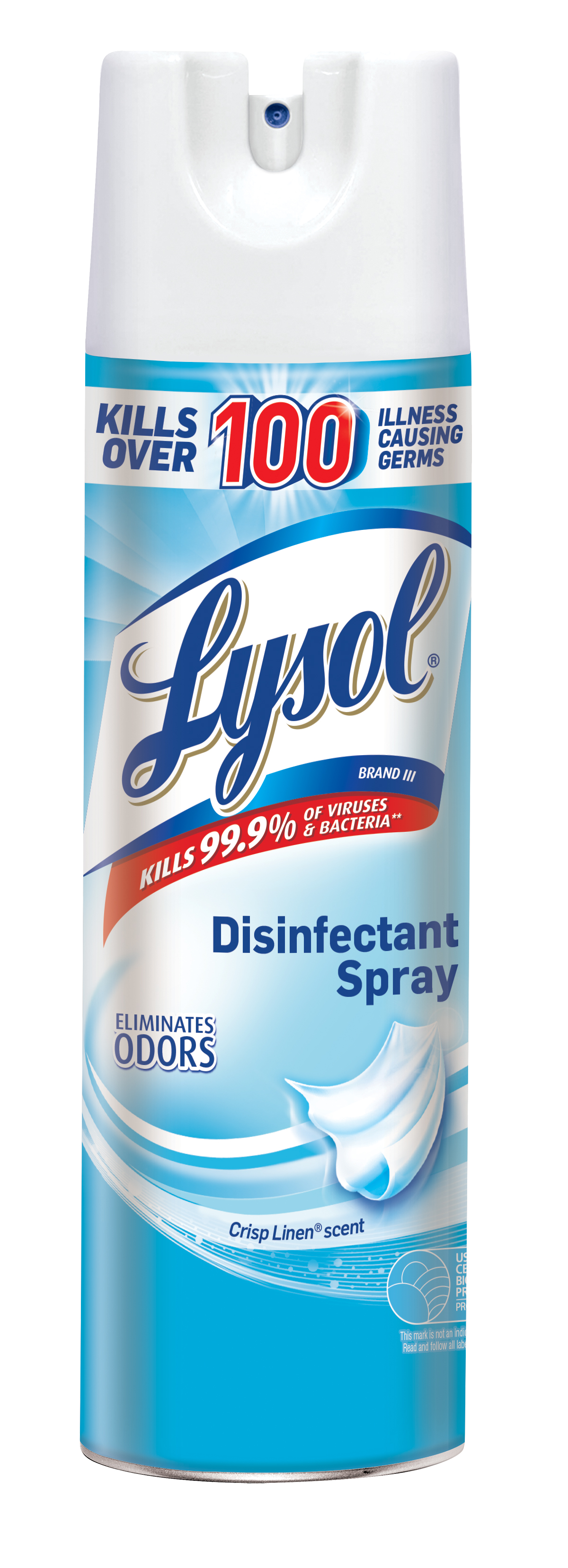 Order Lysol Disinfectant Spray, Crisp Linen - 19 oz food online from Bartell store, Edmonds on bringmethat.com