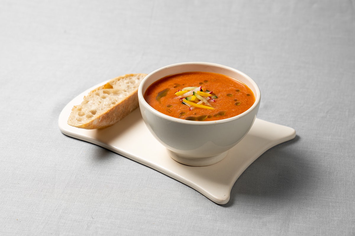Order Gazpacho Small food online from Le Pain Quotidien store, Claremont on bringmethat.com