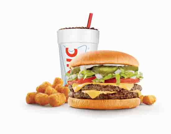 Order Double Cheeseburger Combo food online from Sonic store, Bakersfield on bringmethat.com