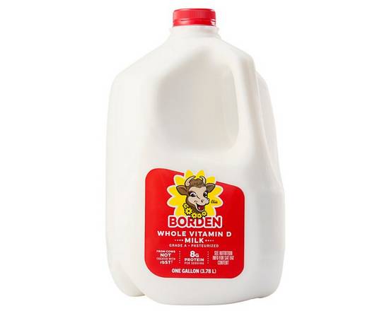 Order Borden Whole Milk (1 gal) food online from Checkout Food Stores #47 store, Houston on bringmethat.com
