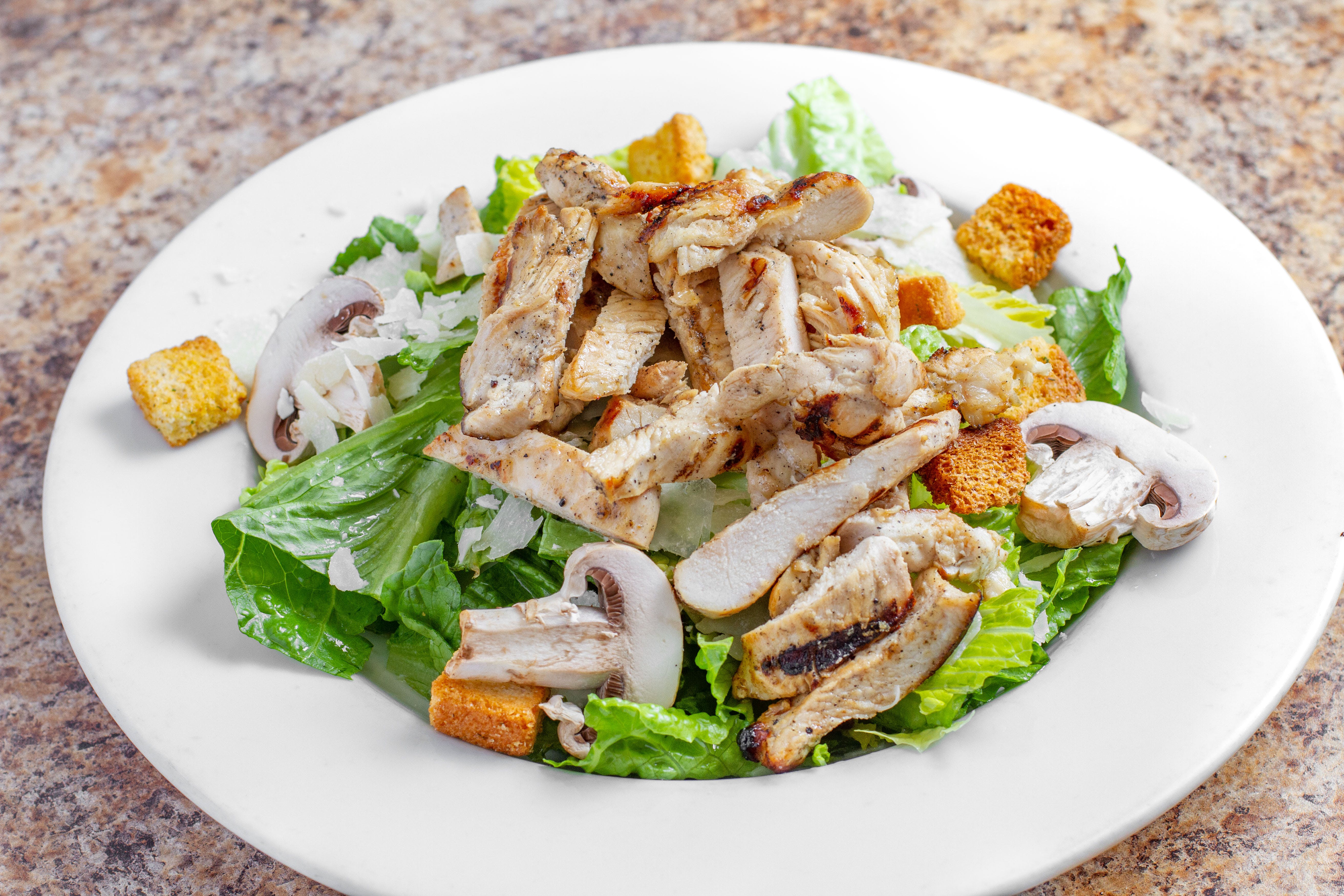 Order Caesar Salad with Grilled Chicken - Salad food online from Illiano J&P Restaurant store, Westminster on bringmethat.com