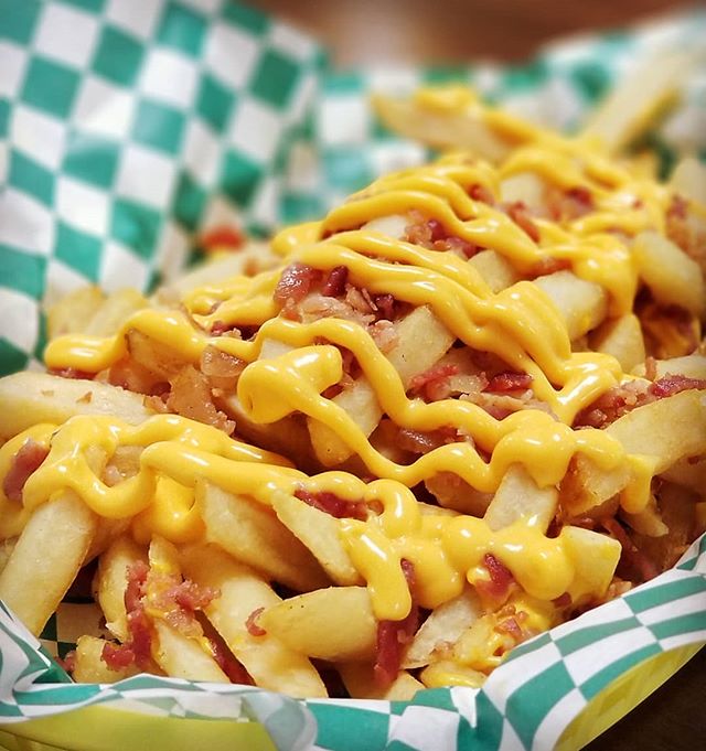 Order Bacon Cheddar fries 1 Lb portion food online from The Corn House store, Marietta on bringmethat.com
