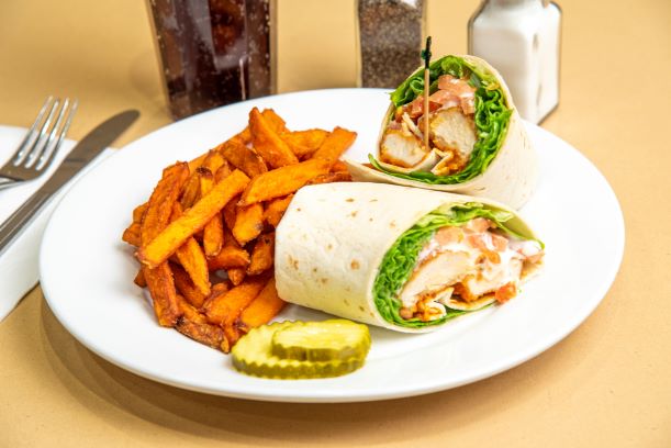 Order Buffalo Chicken Wrap food online from Newport Creamery store, Providence on bringmethat.com