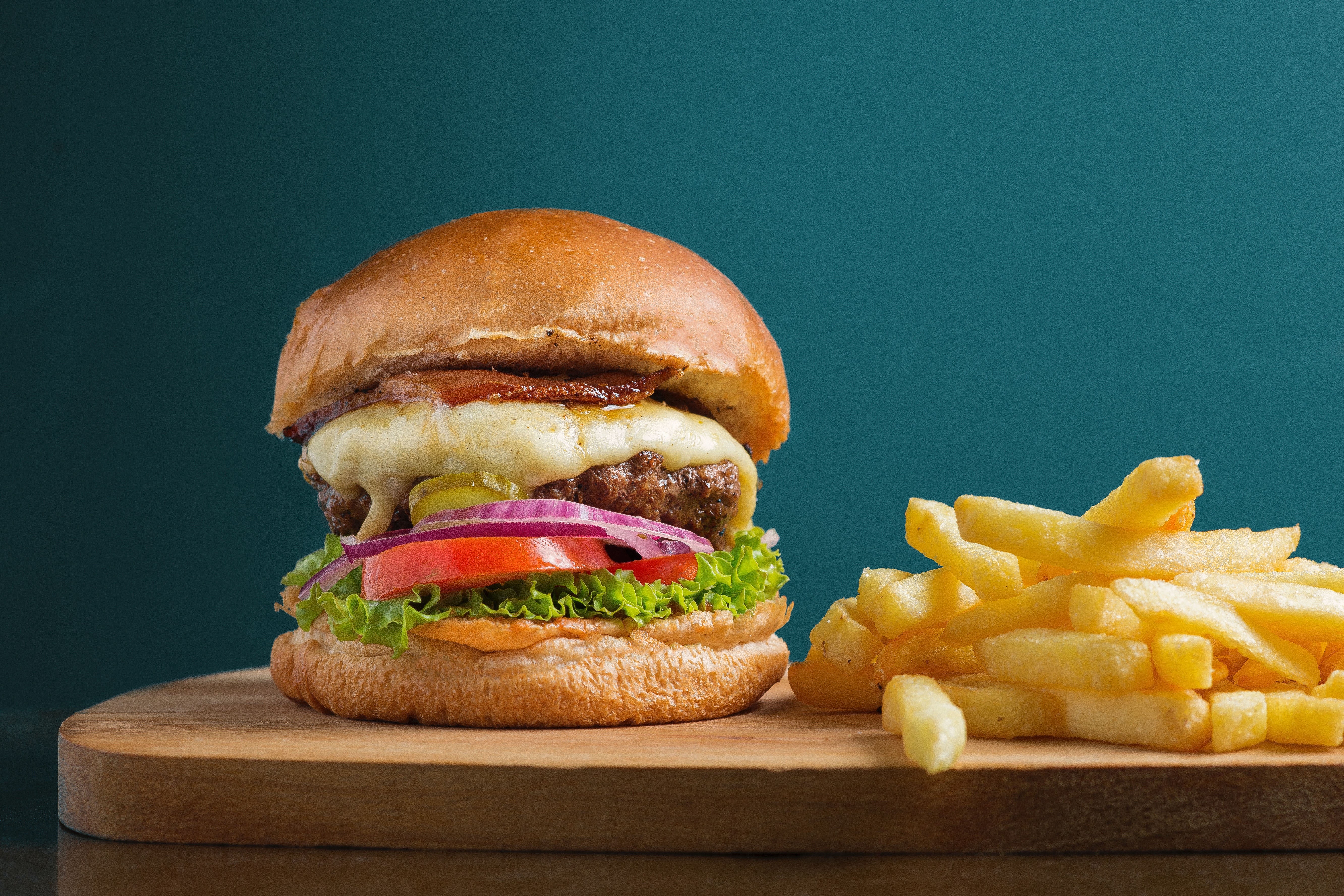 Order Hamburger food online from Rockn Wraps store, Redwood City on bringmethat.com