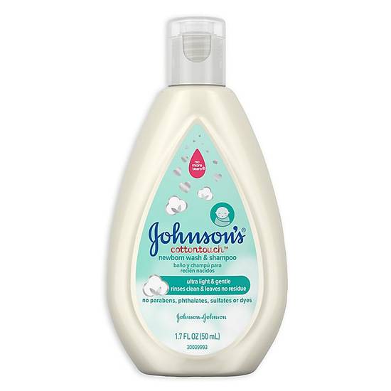 Order Johnson's® CottonTouch™ 1.7 fl. oz. Newborn Wash and Shampoo food online from Buybuy Baby store, Tulsa on bringmethat.com