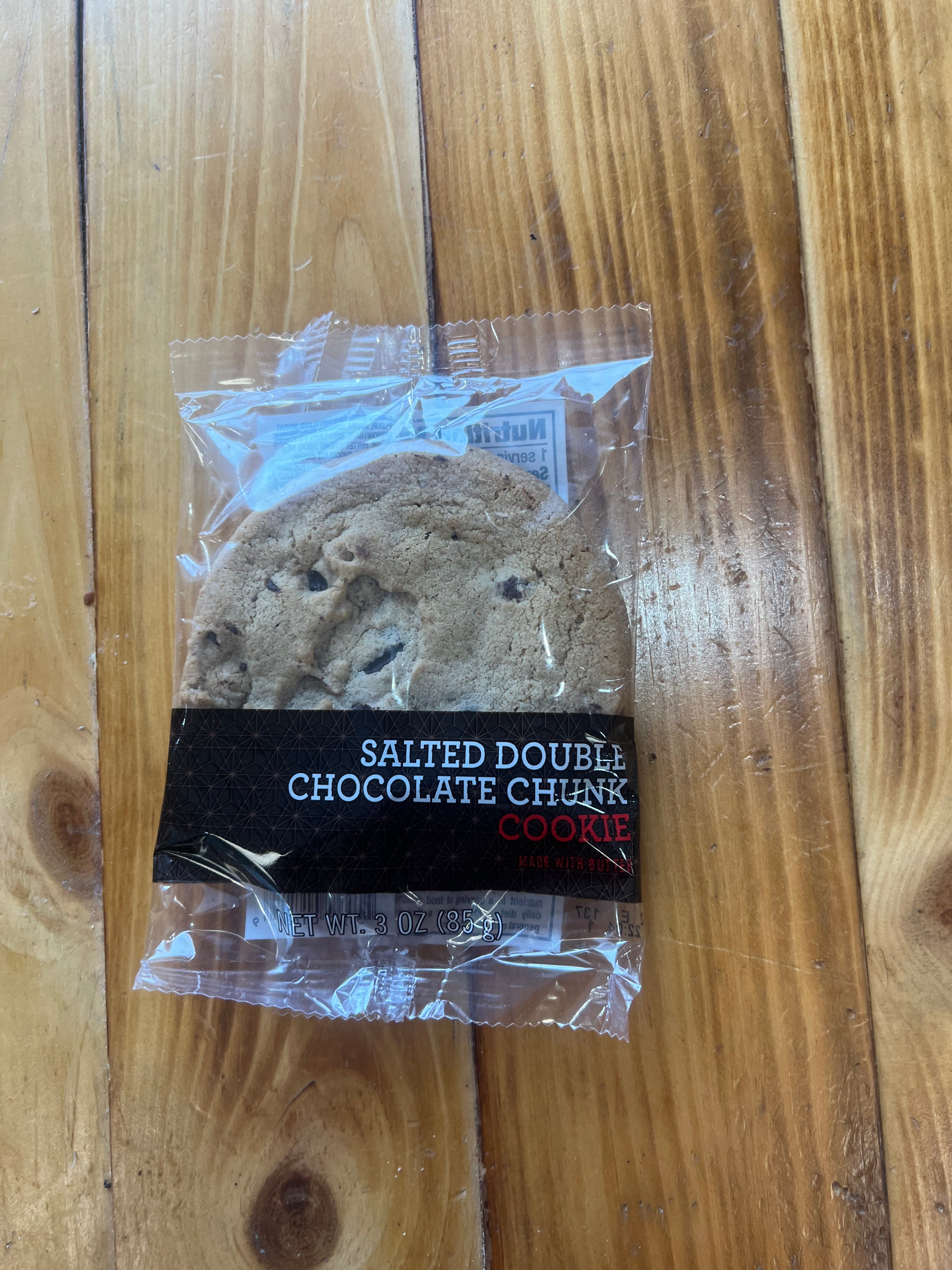 Order Salted Double Chocolate Chunk Cookie - Jumbo cookie food online from Alforno Italian Cuisine store, Strasburg on bringmethat.com