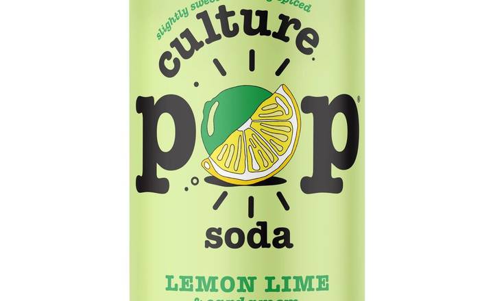 Order Culture Pop Lemon Lime food online from Elegy Coffee store, Nashville on bringmethat.com