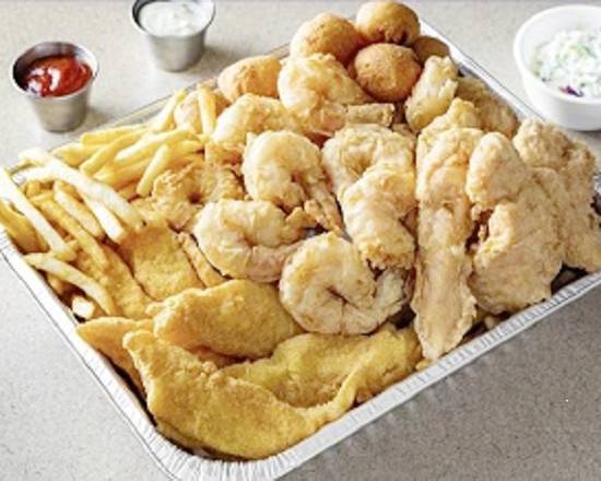 Order FISH & SHRIMP WITH SIDES food online from Kajun Seafood store, Alpharetta on bringmethat.com