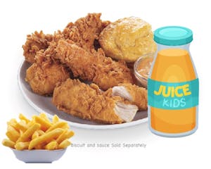 Order 2 Pcs Tenders Kid Meal food online from Krispy Krunchy Chicken store, Irving on bringmethat.com