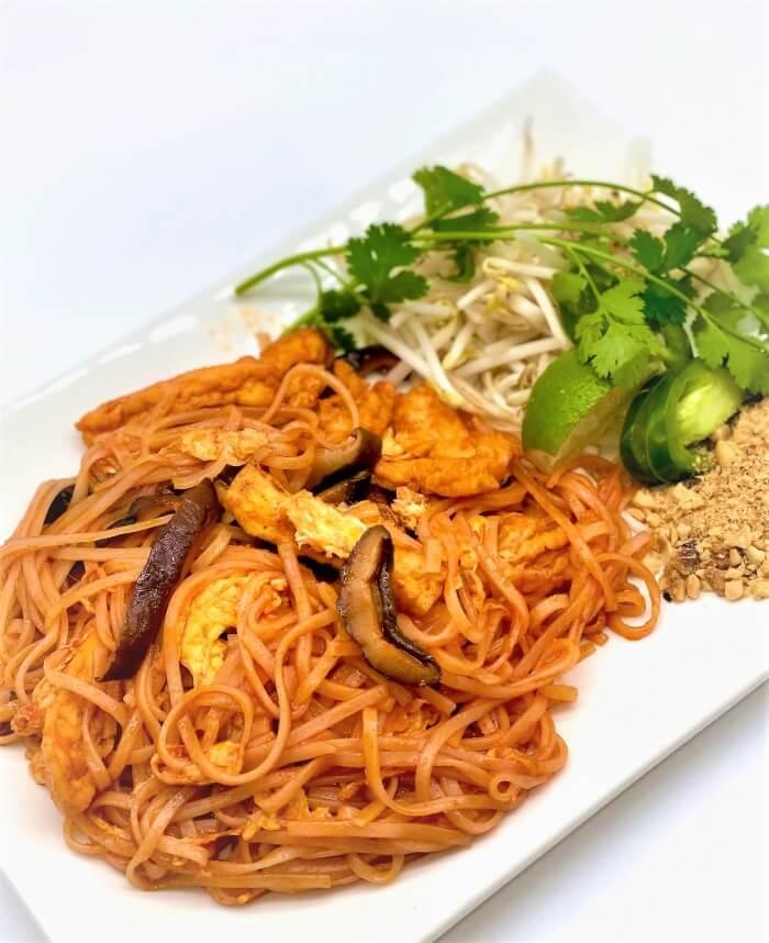 Order VEGETARIAN PAD THAI NOODLES food online from Kim Son Cafe  store, Houston on bringmethat.com