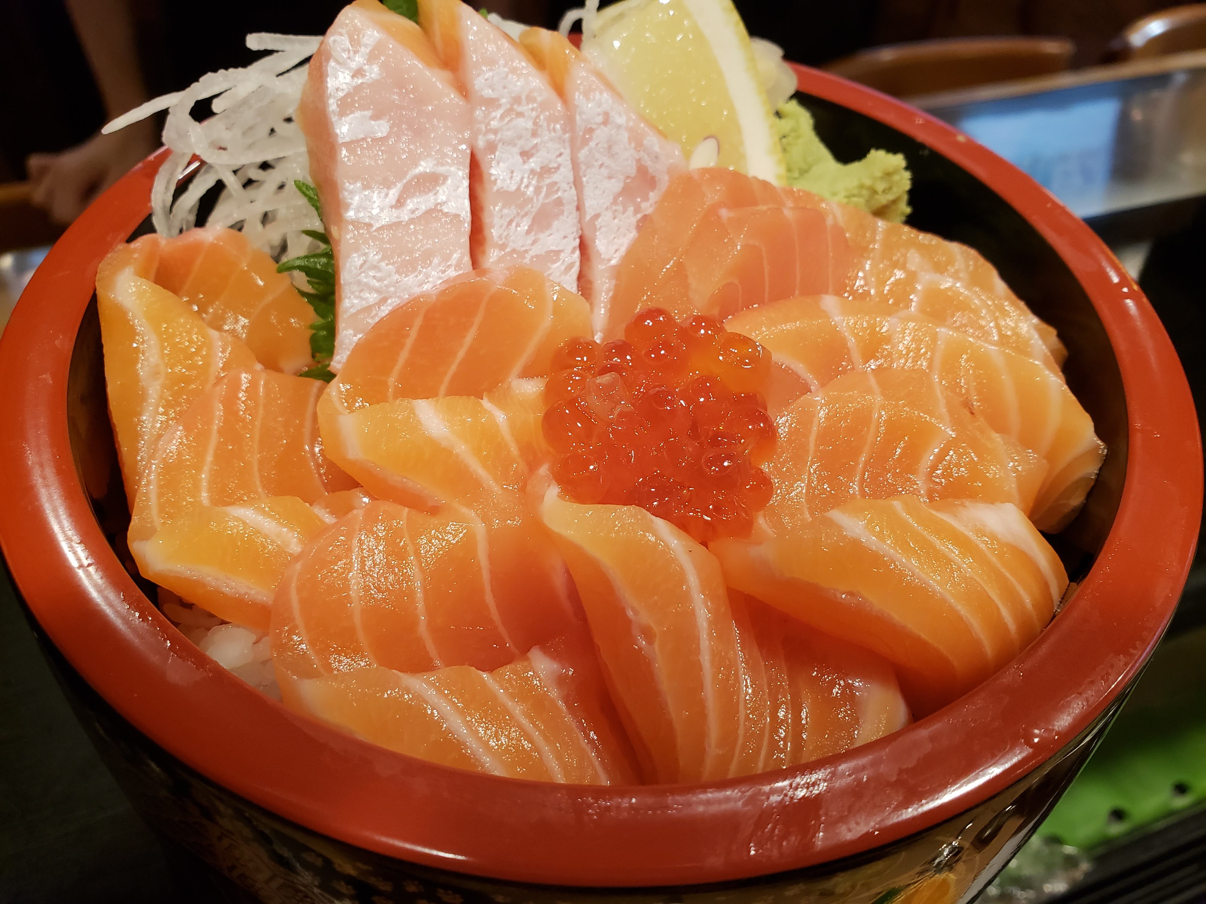 Order Salmon Don food online from Nikko Sushi store, Arlington Heights on bringmethat.com
