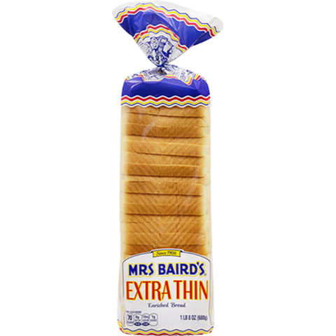 Order Mrs Baird's Extra Thin Bread 24oz food online from 7-Eleven store, Bulverde on bringmethat.com