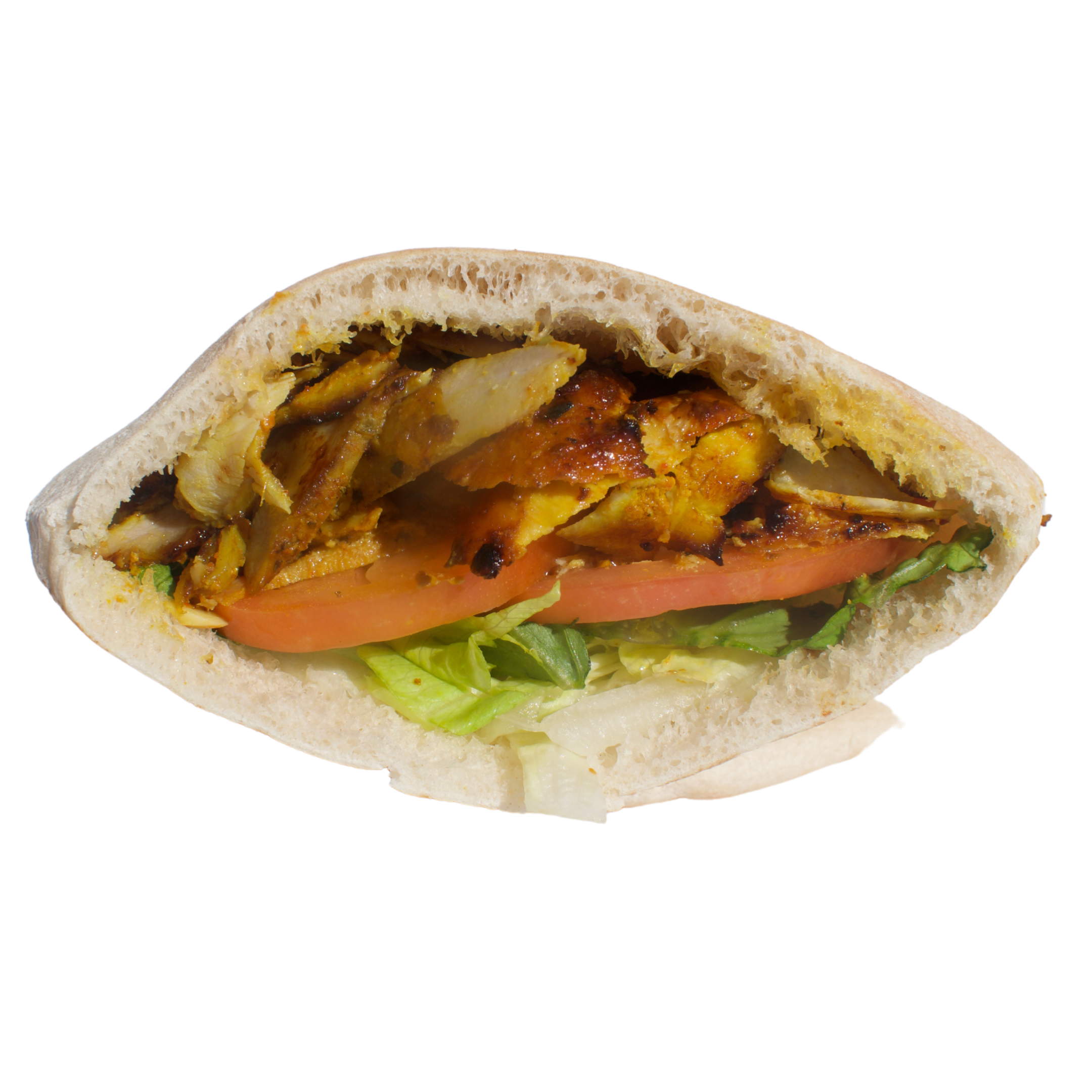 Order Spicy Chicken Shawarma Sandwich (NEW - HIGHLY RECOMMENDED) food online from Pita Inn store, Mundelein on bringmethat.com