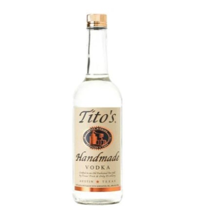 Order Tito's Handmade Vodka 750 ml. Bottle food online from Turf Liquor store, Winton on bringmethat.com