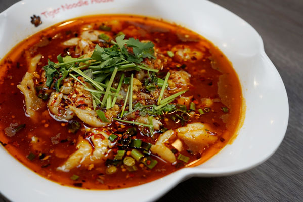 Order Spicy Poached Fish food online from Tiger Noodle House store, Houston on bringmethat.com