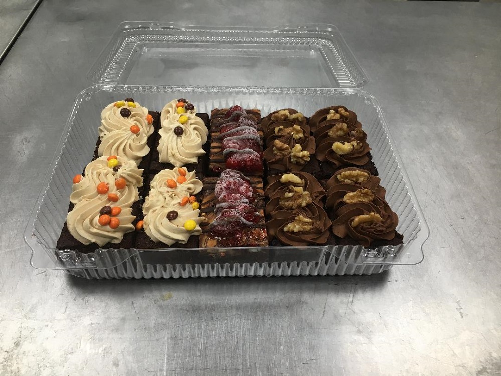 Order 10 PK Just Baked Brownie Platter food online from Tubbys Sub Shop & Just Baked Cupcakes store, Wixom on bringmethat.com