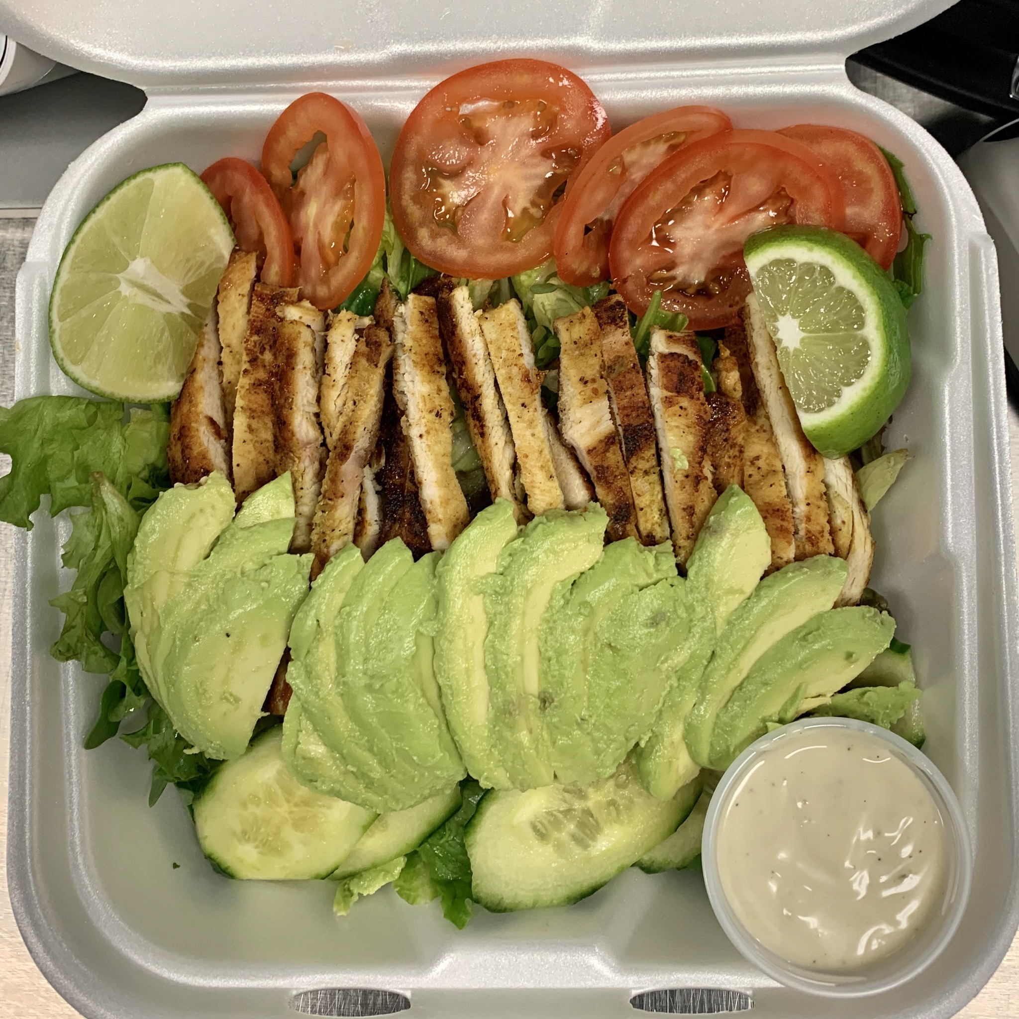Order Grilled Chicken & Avocado Salad food online from Lafonda of Inglewood Restauran store, Inglewood on bringmethat.com