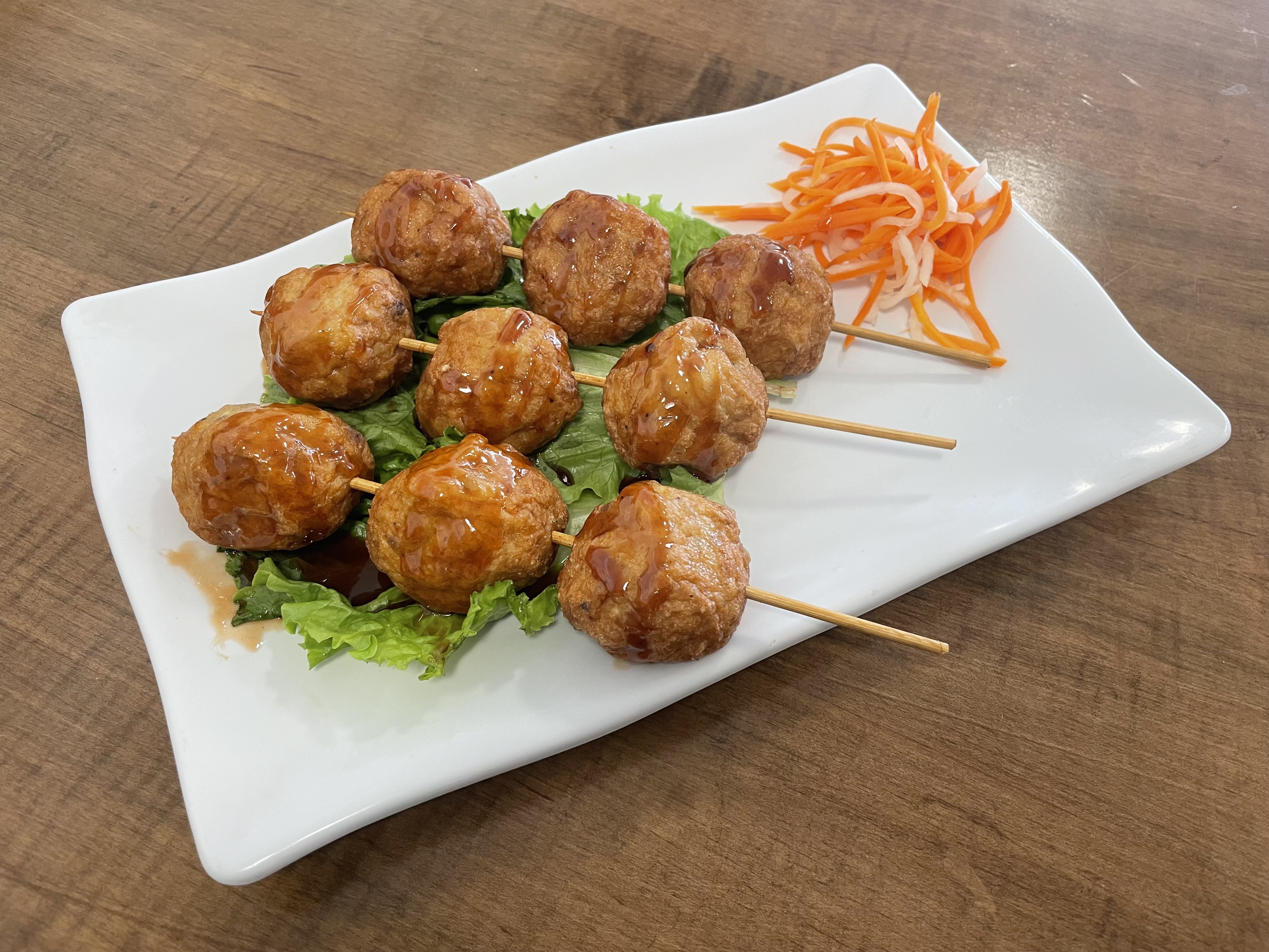 Order A9. Grilled Pork Meatball - Xiem Nem Nuong Tron food online from Pho Bowl & Grill store, Oceanside on bringmethat.com