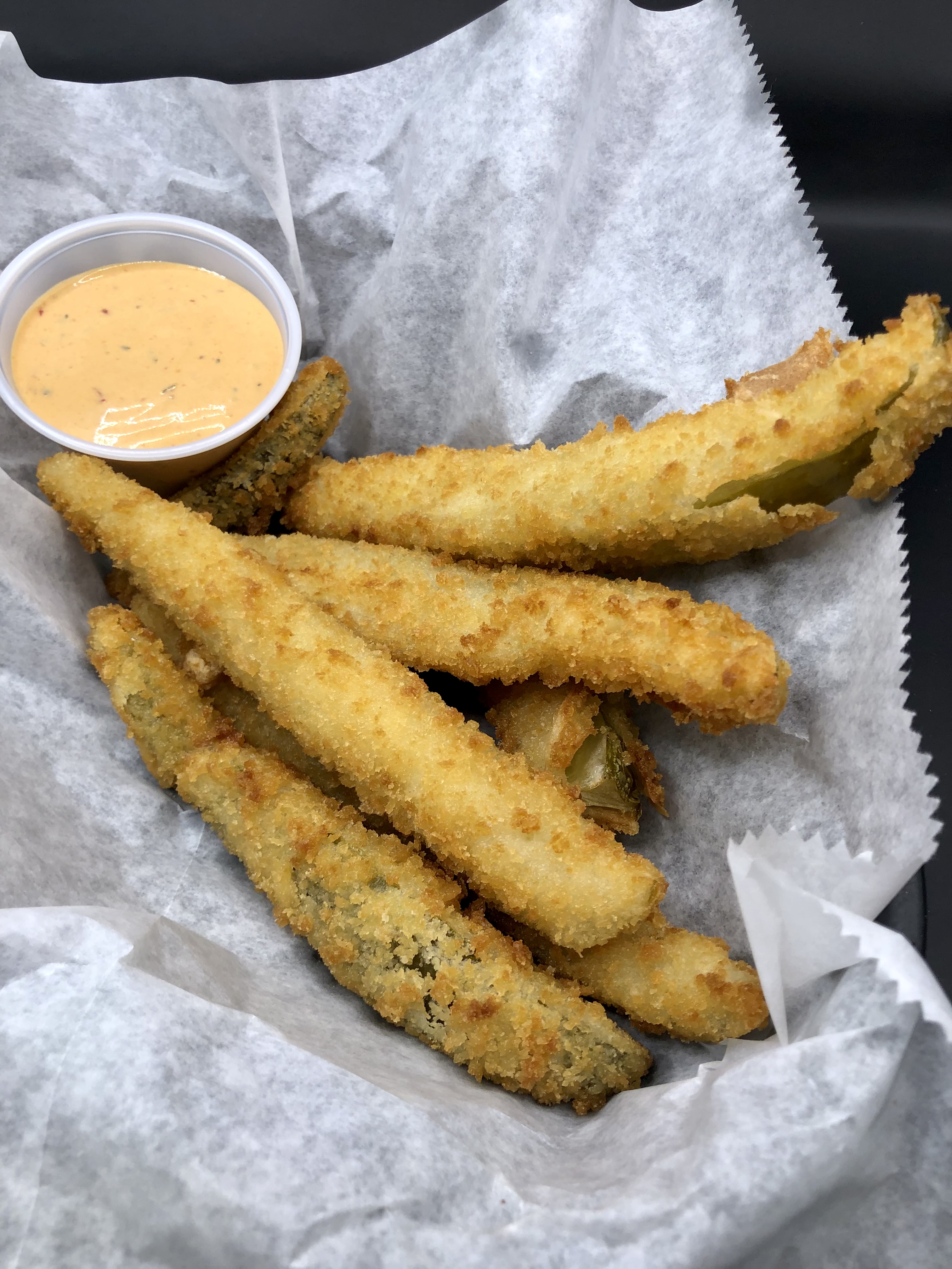 Order Deep Fried Pickles food online from The Union Craft House store, Taylor on bringmethat.com