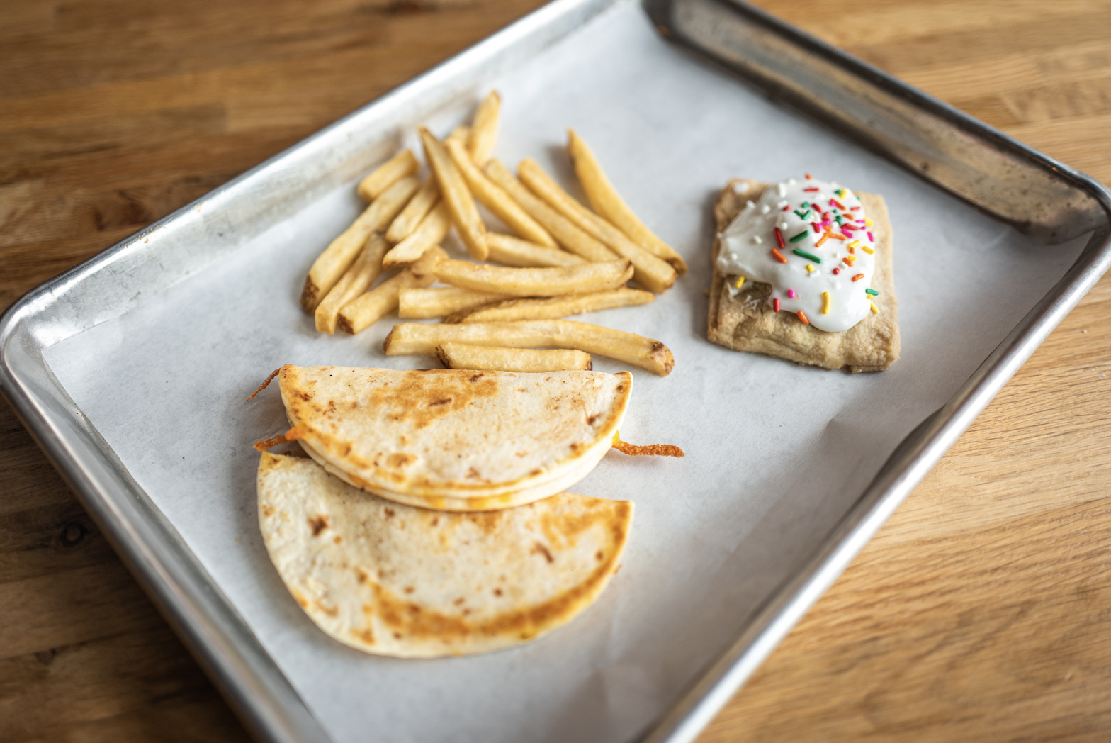 Order Kids Chicken Quesadilla food online from Iron Rooster store, Cockeysville on bringmethat.com