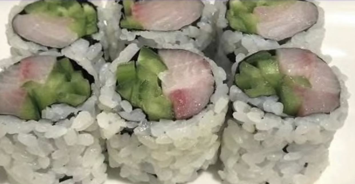 Order Yellowtail Jalapeno Roll food online from Iron Sushi store, New York on bringmethat.com