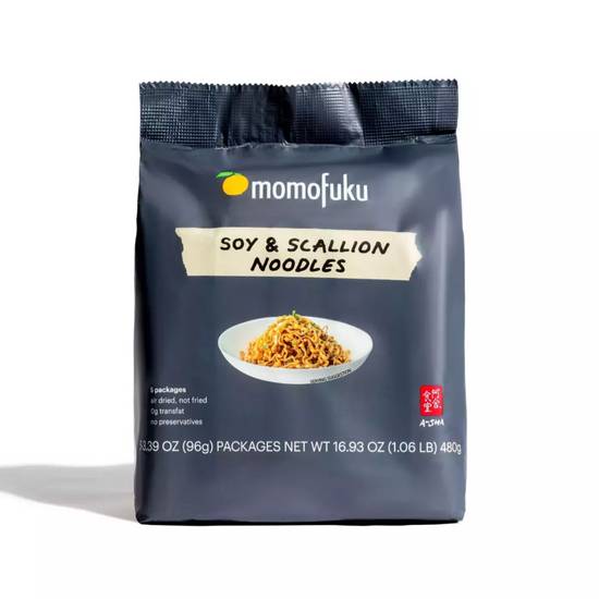 Order Momofuku Soy & Scallion Noodles 16.75oz food online from Everyday Needs by Gopuff store, Las Vegas on bringmethat.com